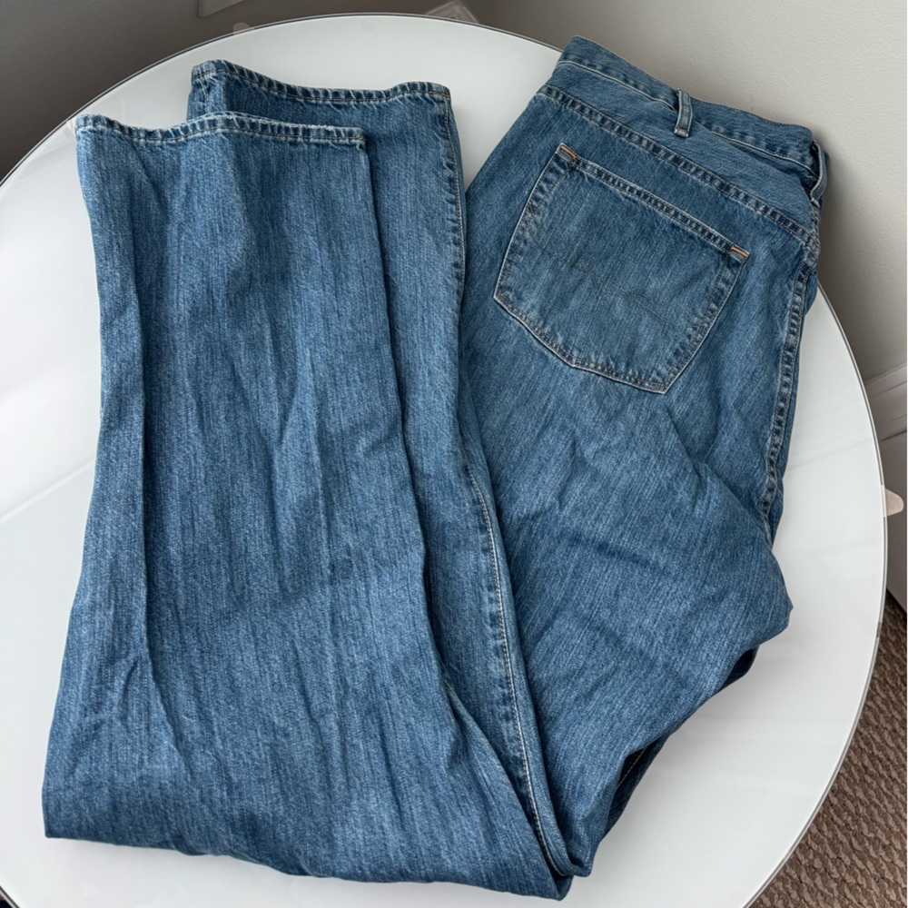 Vintage Polo Ralph Lauren Medium Wash Hamptons Relax Straight Denim Jeans 44Bx34 - Picture 12 of 16